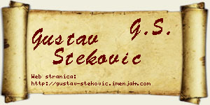 Gustav Steković vizit kartica